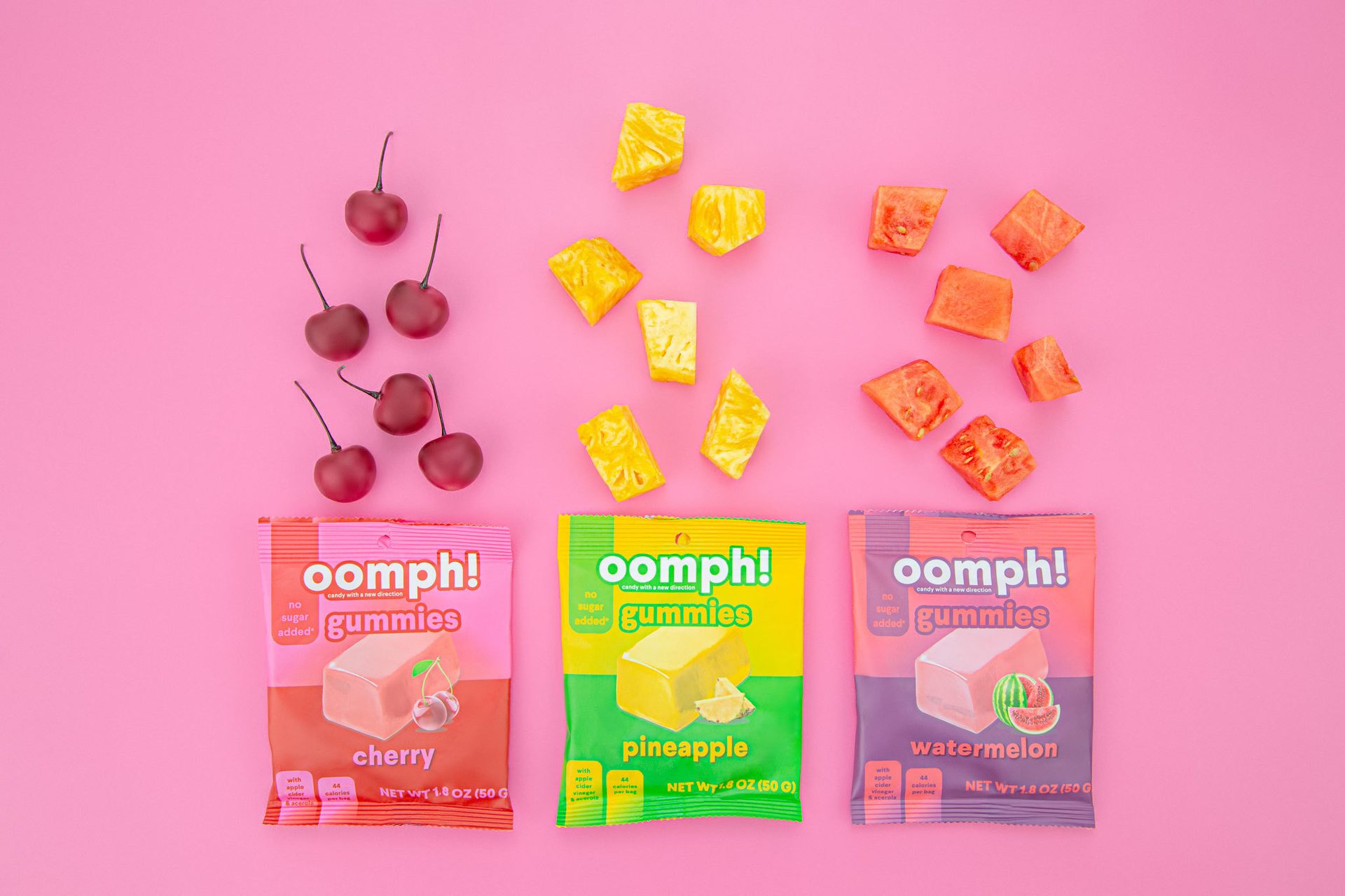 Font, Packages, Fruit, Gummy candy, Pink