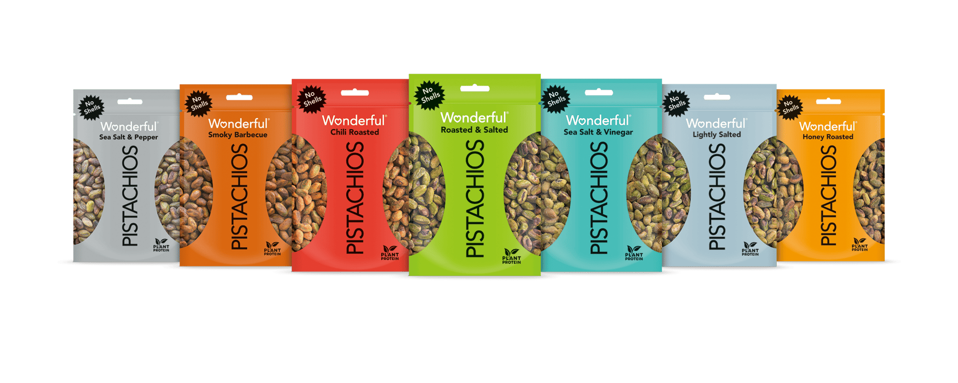 Font, Packages, Colorful, Pistachios, Products