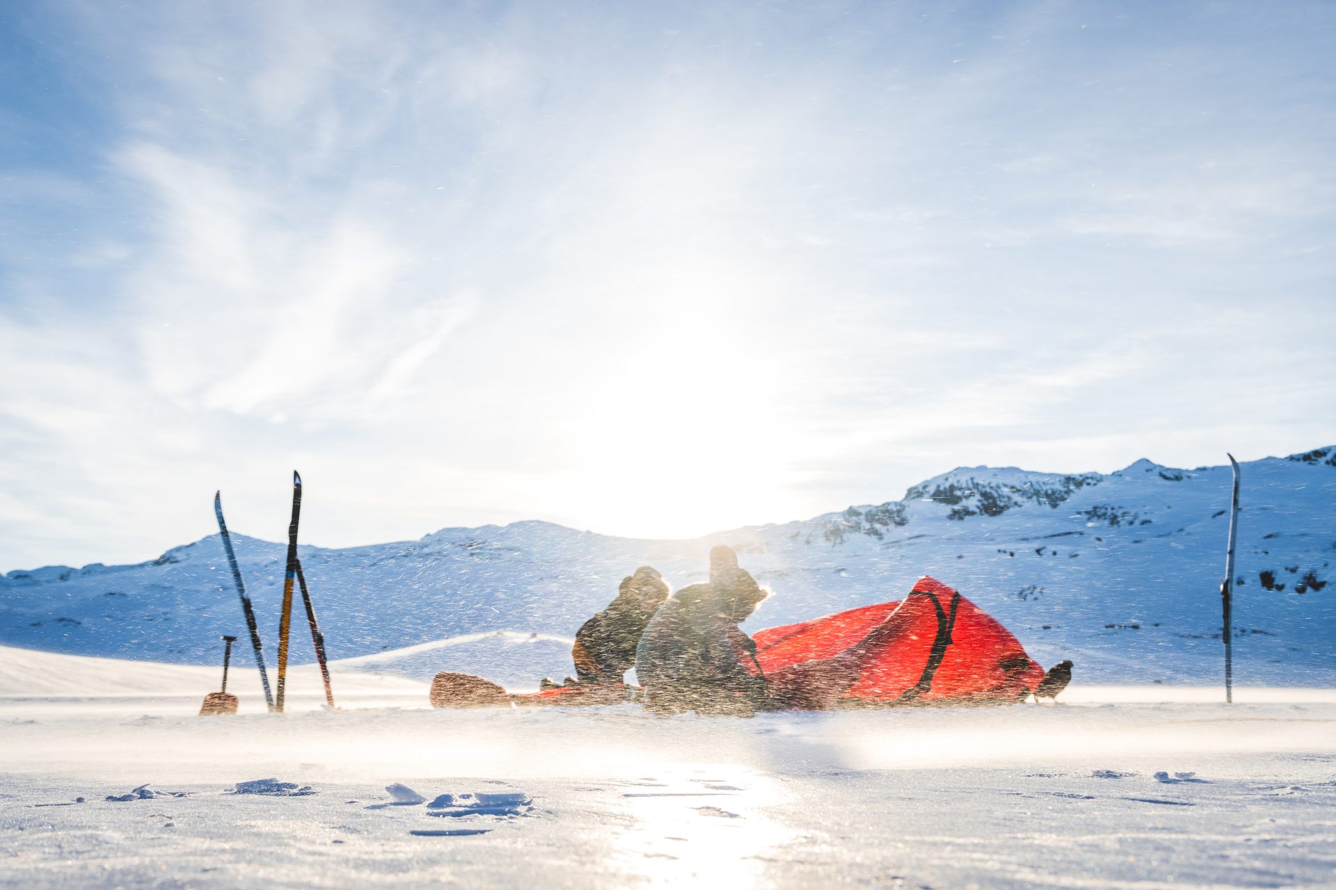 Ice cap, Glacial landform, Cloud, Sky, Mountain, Snow, Slope, Freezing, Tent, Terrain