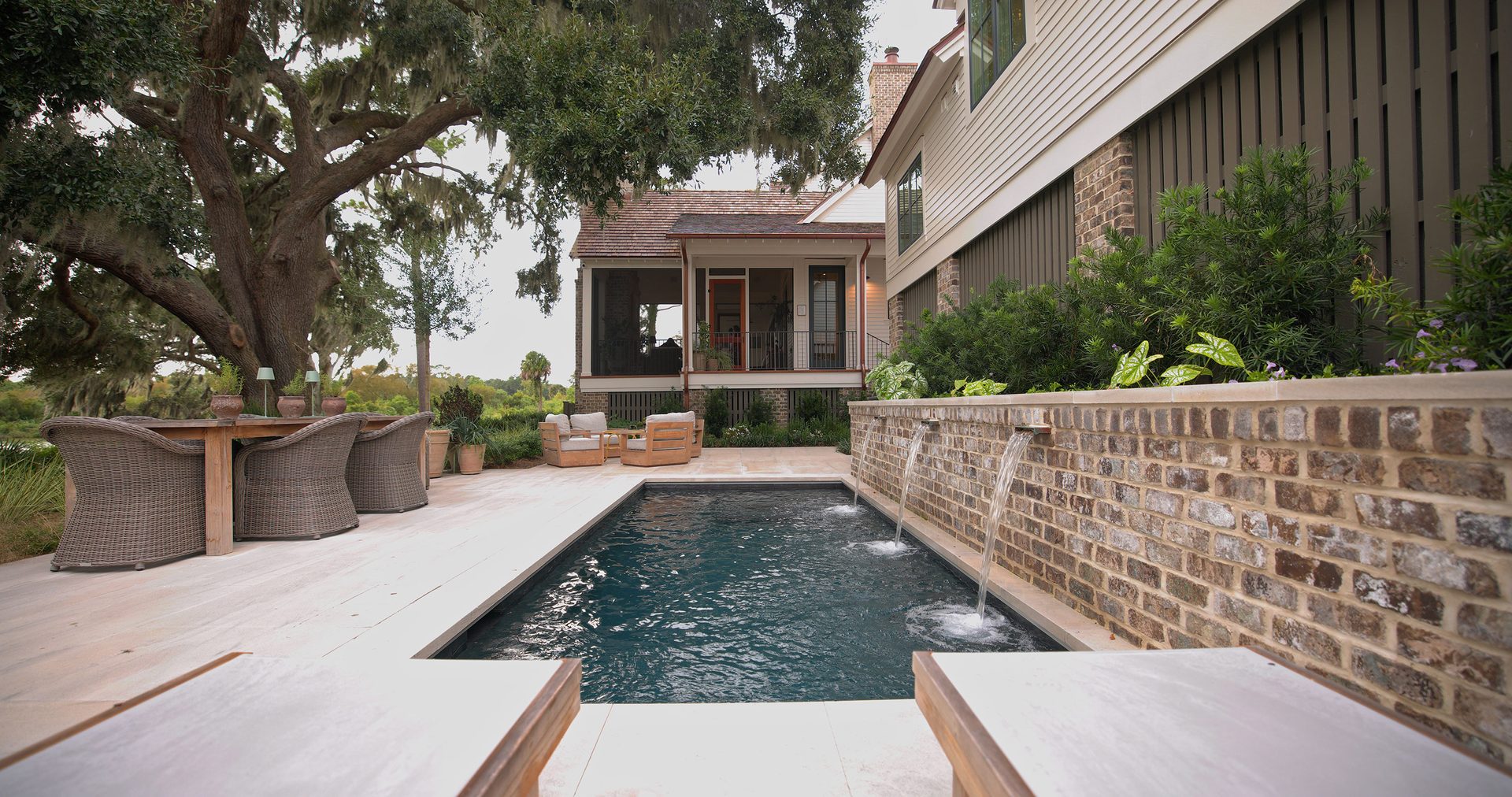Swimming pool, Composite material, Outdoor furniture, Architecture, Home, Estate
