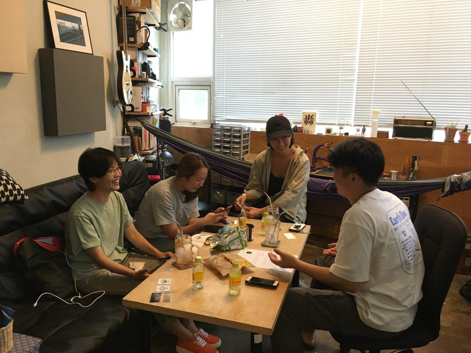 Picture frame, Table, Furniture, Chair, Building, Sharing