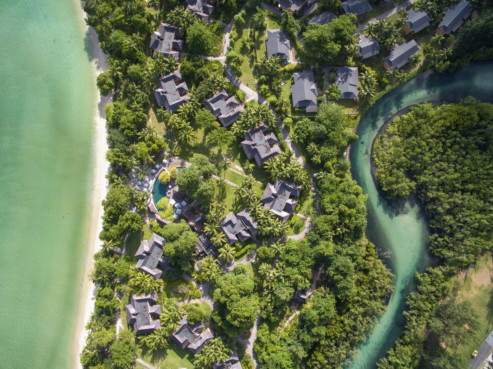 Bird's-eye view, Resort
