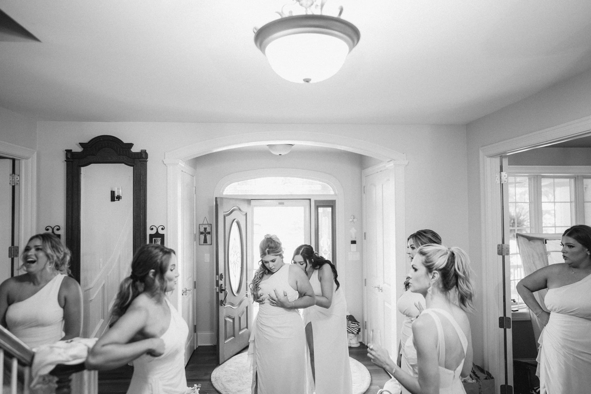 Formal wear, Bridal Clothing, Wedding dress, Photograph, Happiness, White, Event, Bride, Gown