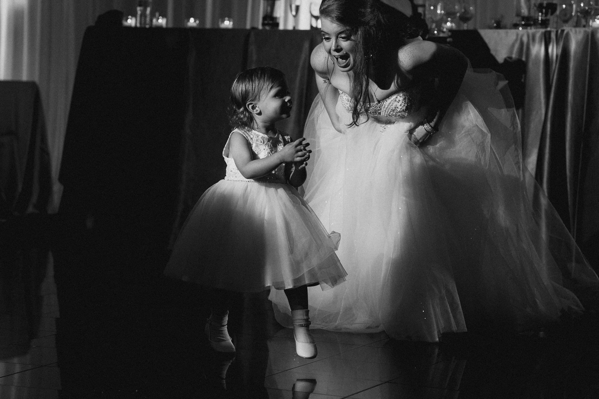 Black and white, Monochrome photography, Photograph, Happiness, Event, Dress, Child