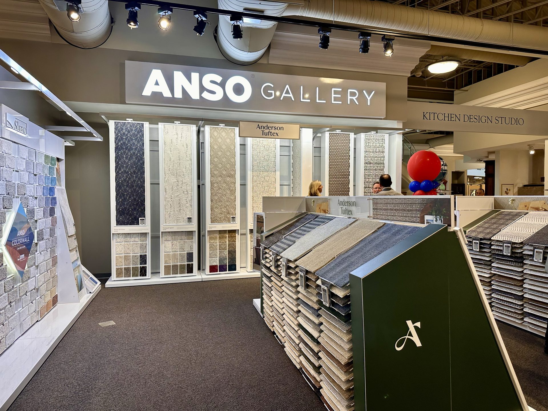 Anso Gallery flooring showroom.