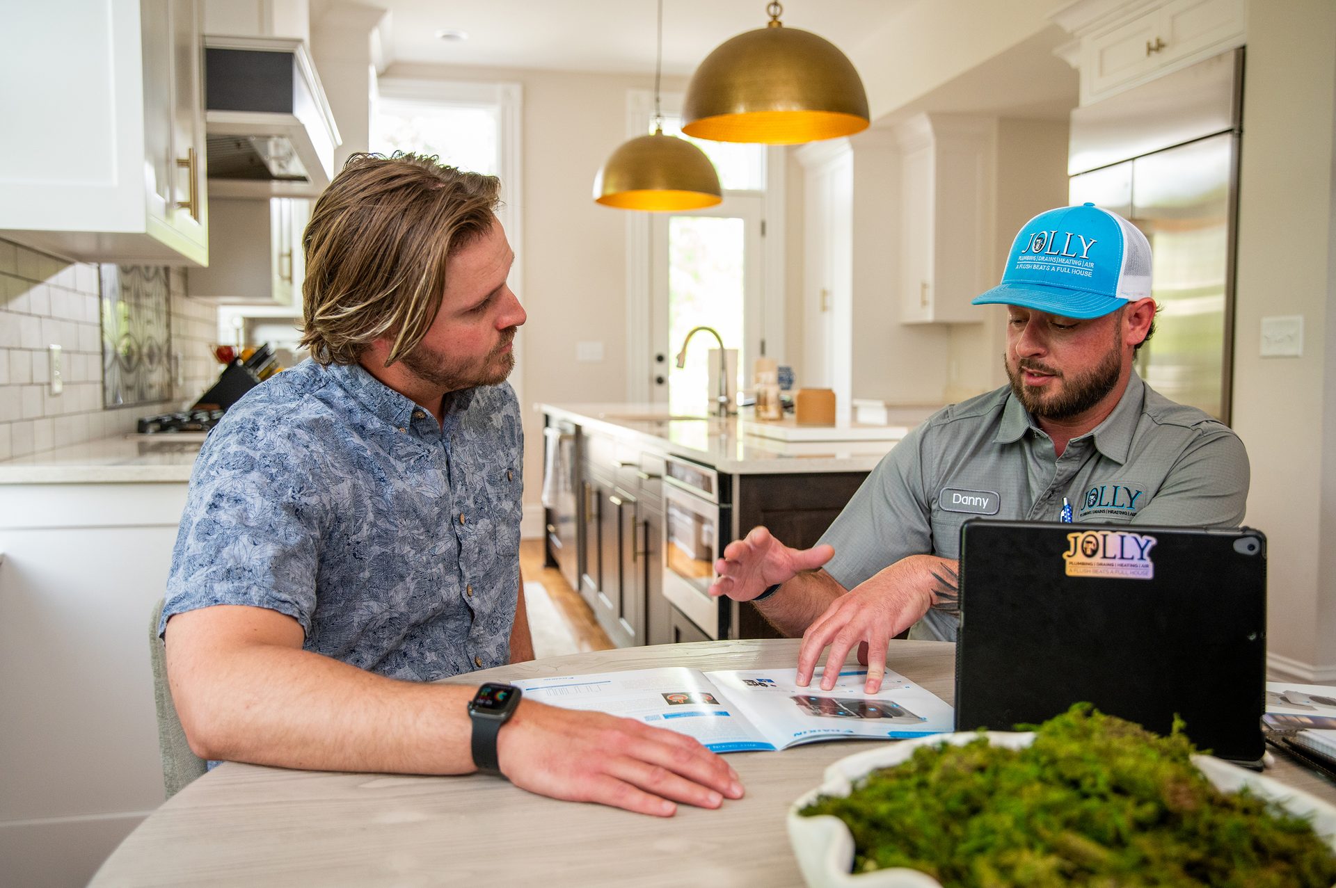 Jolly Plumbing, customer, home sales
