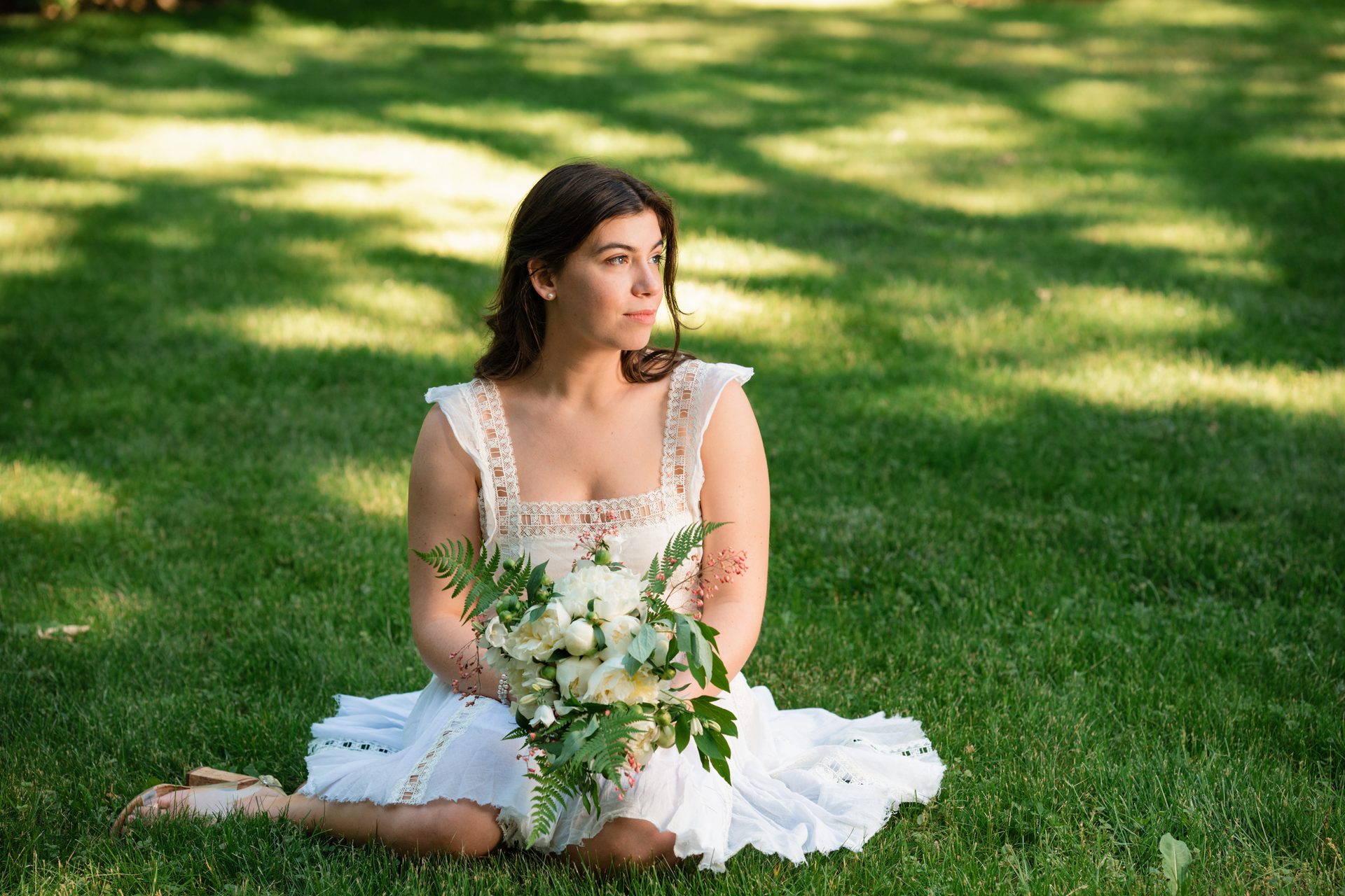 People in nature, Wedding dress, Flash photography, Flower, Plant, Photograph, Happy, Bride, Petal