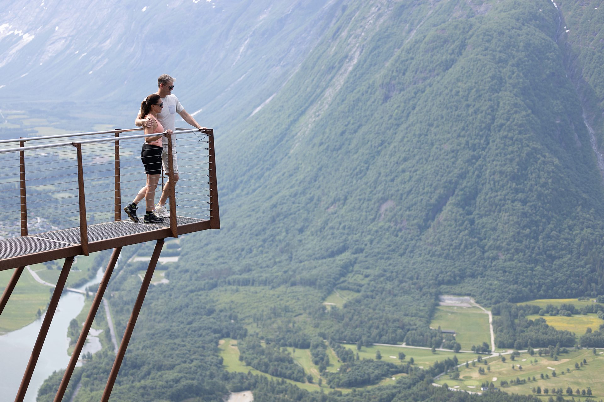 People in nature, Water, Mountain, Terrain, Shorts, Leisure