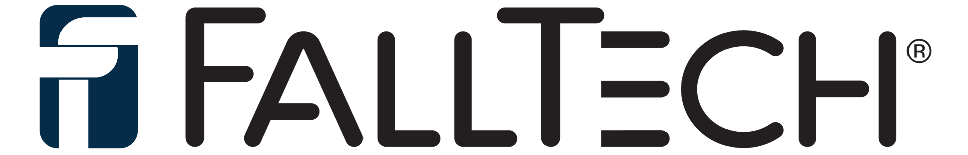 FALLTECH® logo featuring a blue and white stylized F icon and black text on a green background.