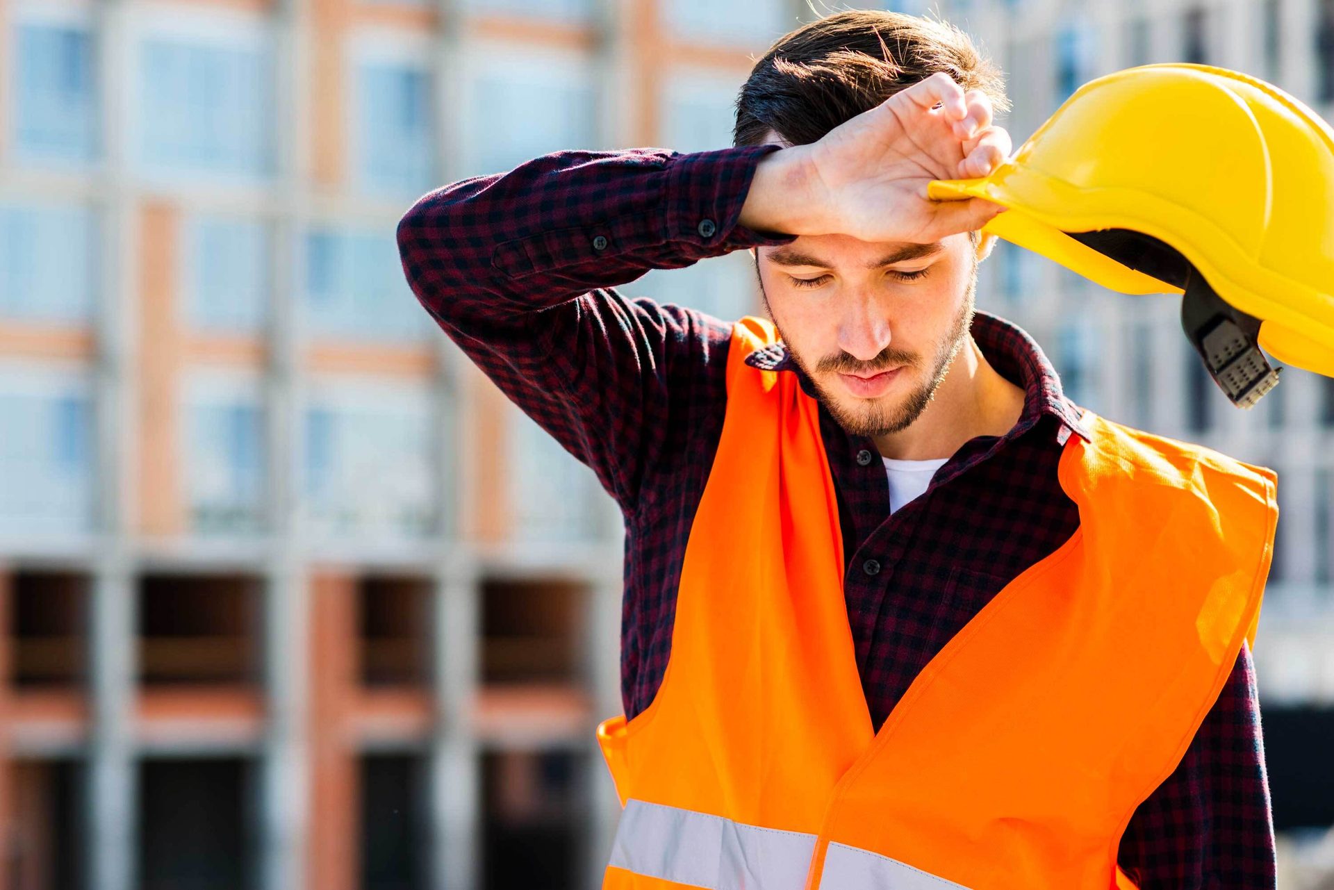 Orange, Sleeve, Yellow, Gesture, Workwear