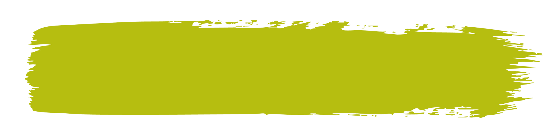 Rough, chartreuse brushstroke on a dark green background.