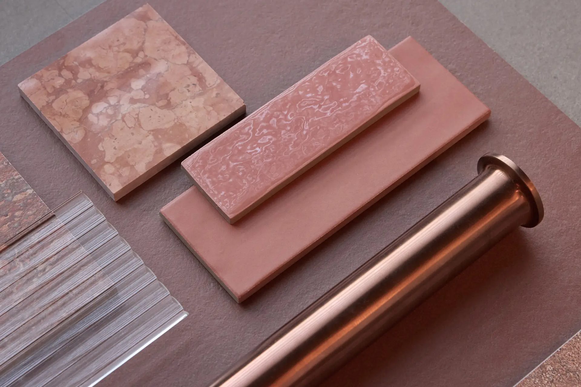 Brown, Pink, Copper