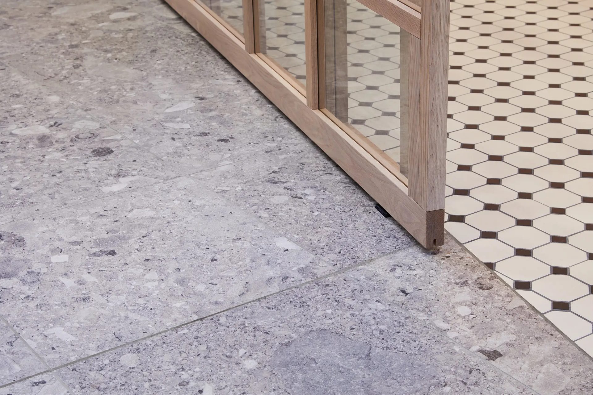 Composite material, Tile Flooring, Floor, Concrete, Grey