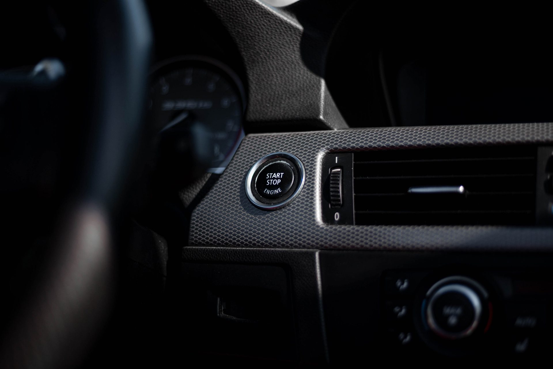 Steering wheel, Carbon fibers, Luxury vehicle, Car, Speedometer