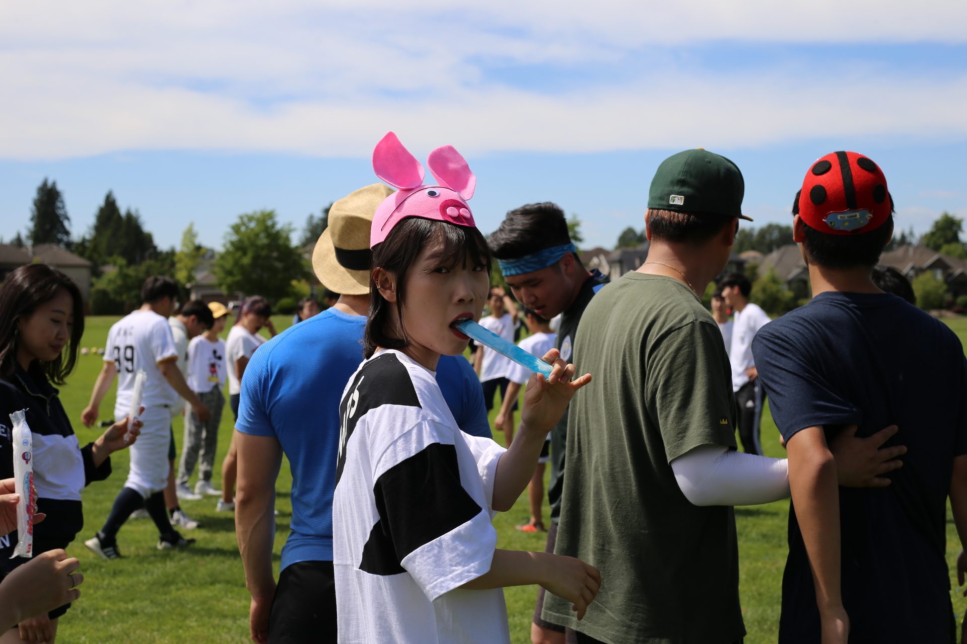 Baseball cap, Sky, Shorts, Cloud, Hat, Leisure