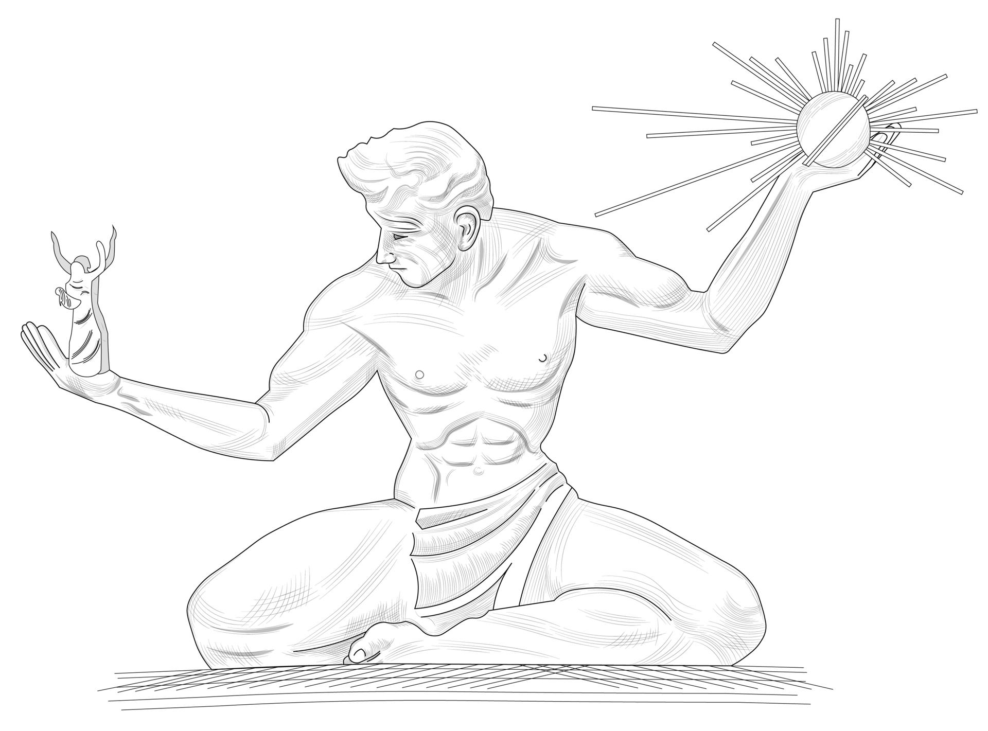 Facial expression, Human body, Hand, Arm, White, Sleeve, Cartoon, Gesture, Black-and-white, Style