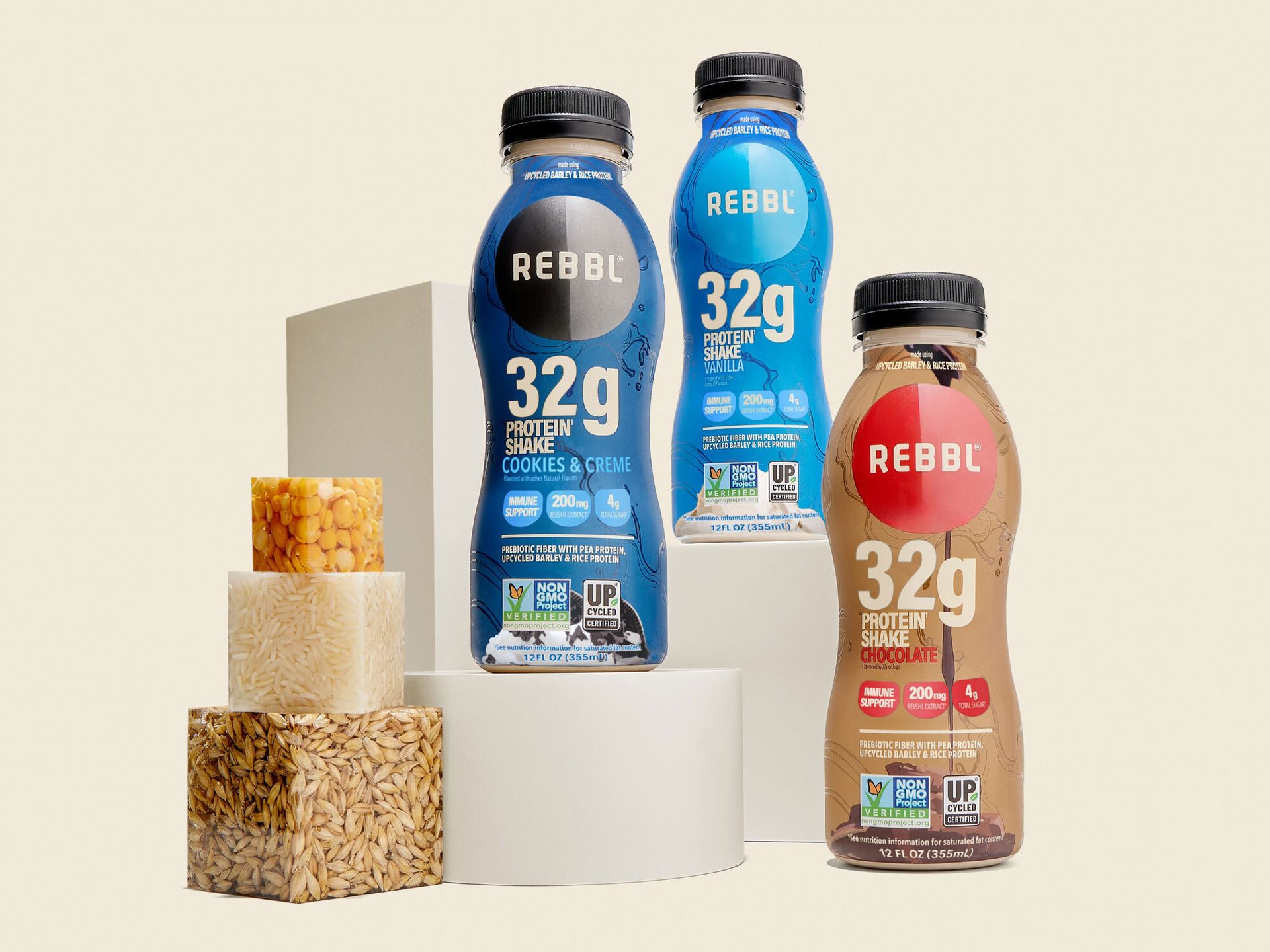 Sports drinks, protein drinks, performance beverages