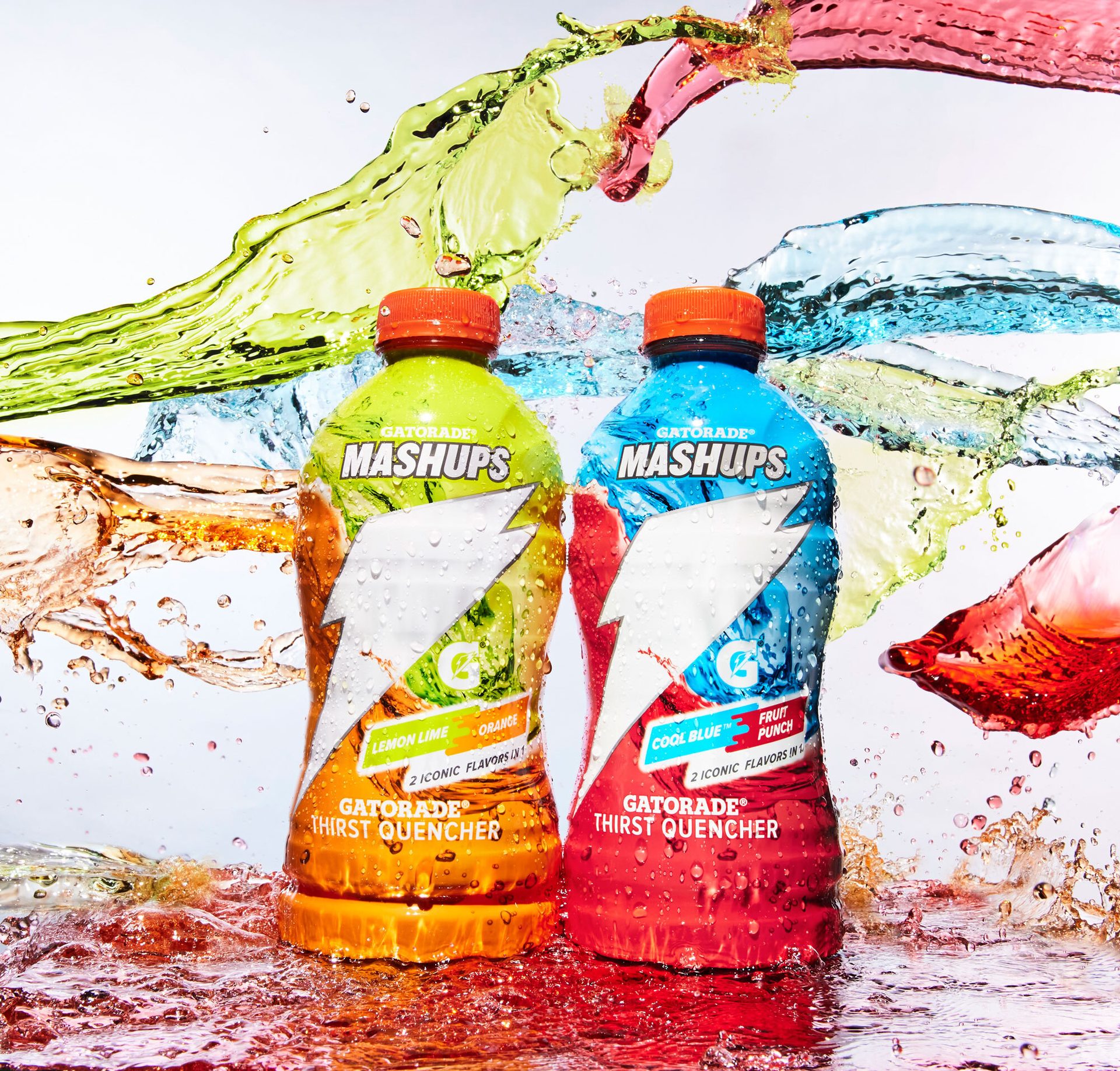 Sports drinks, protein drinks, performance beverages