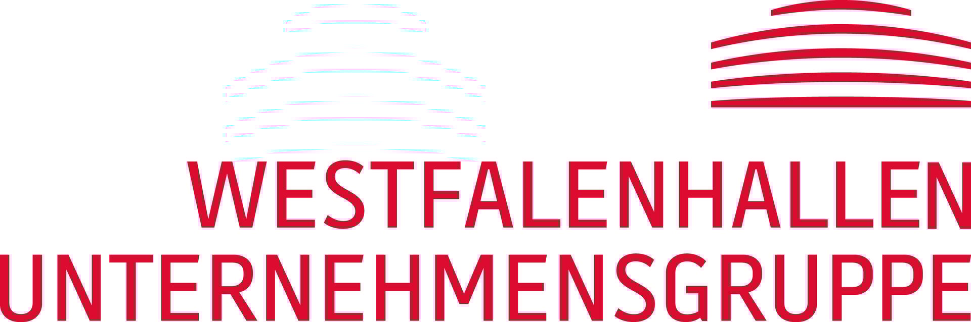 Red logo and text "WESTFALENHALLEN UNTERNEHMENSGRUPPE" against a white background.