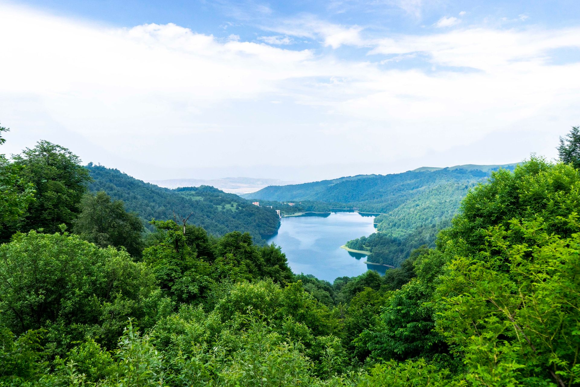 Natural landscape, Cloud, Sky, Water, Mountain, Plant, Tree, Highland, Cumulus