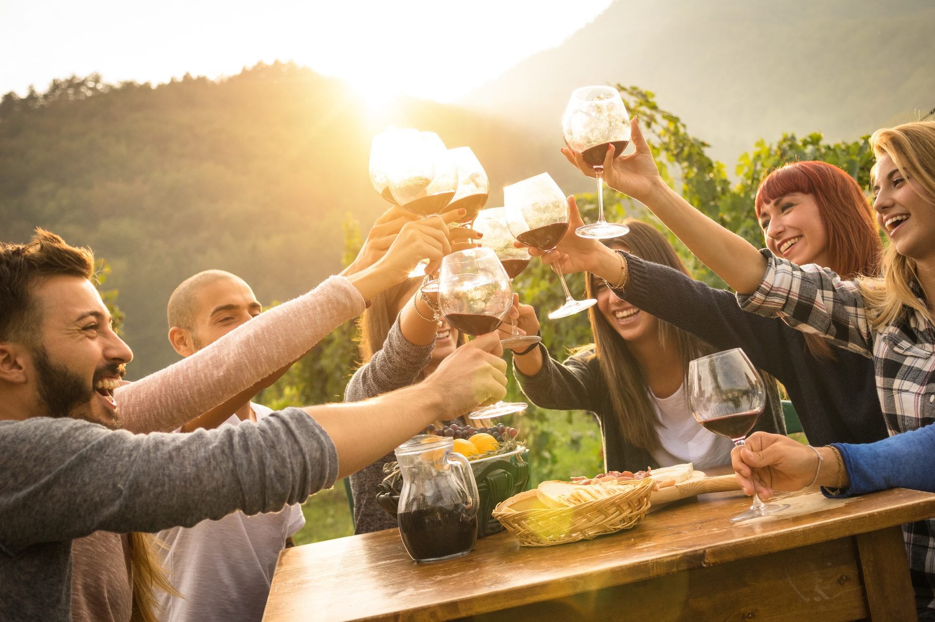 People in nature, Smile, Table, Food, Tableware, Happy, Gesture, Yellow, Leisure, Morning