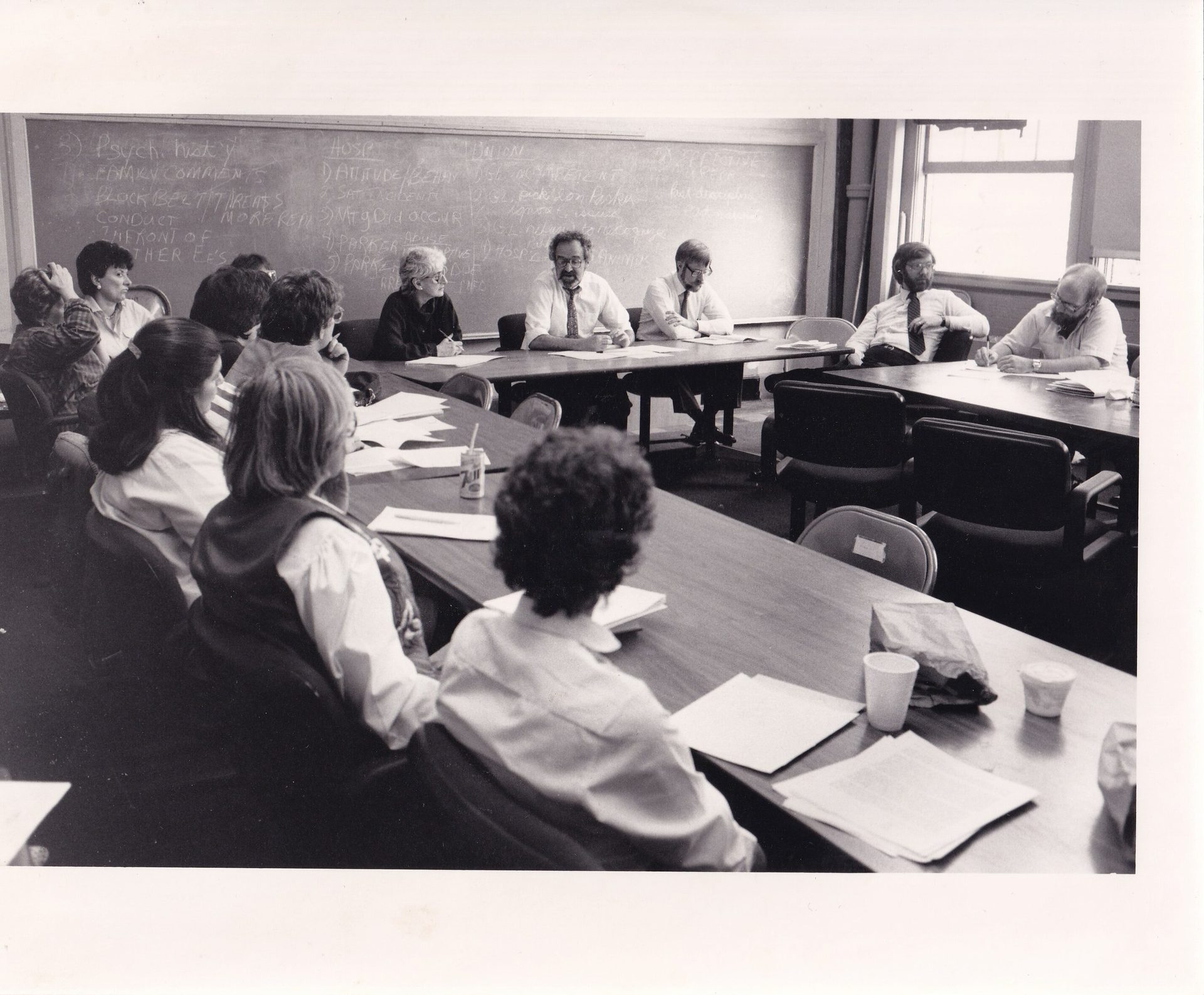 Table, Desk, Black-and-white, Building