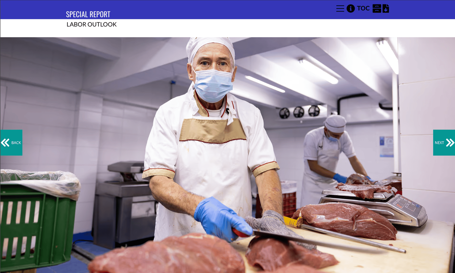 Meat cutter, Hat, Beef, Food, Machine, Cap