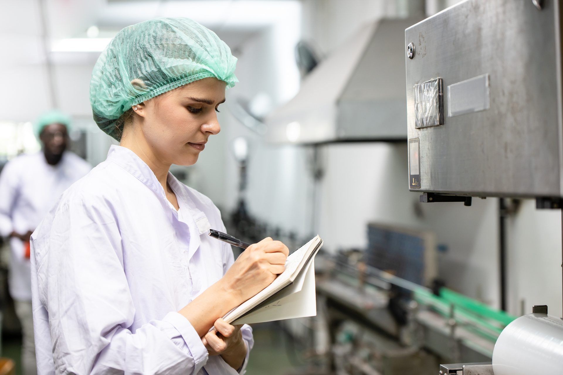 Personal protective equipment, Workwear, Headgear, Hat, Glove, Industry, Machine