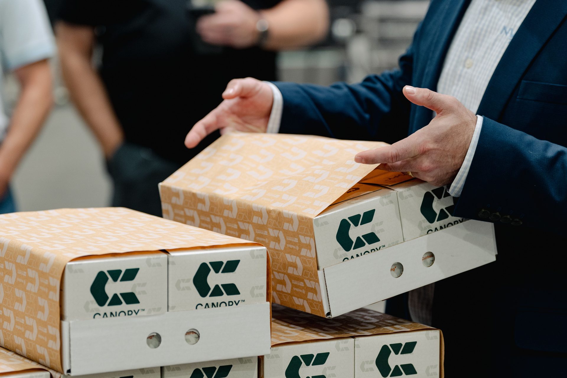 Shipping box, Package delivery, Packing materials, Plant, Sleeve, Gesture, Wood