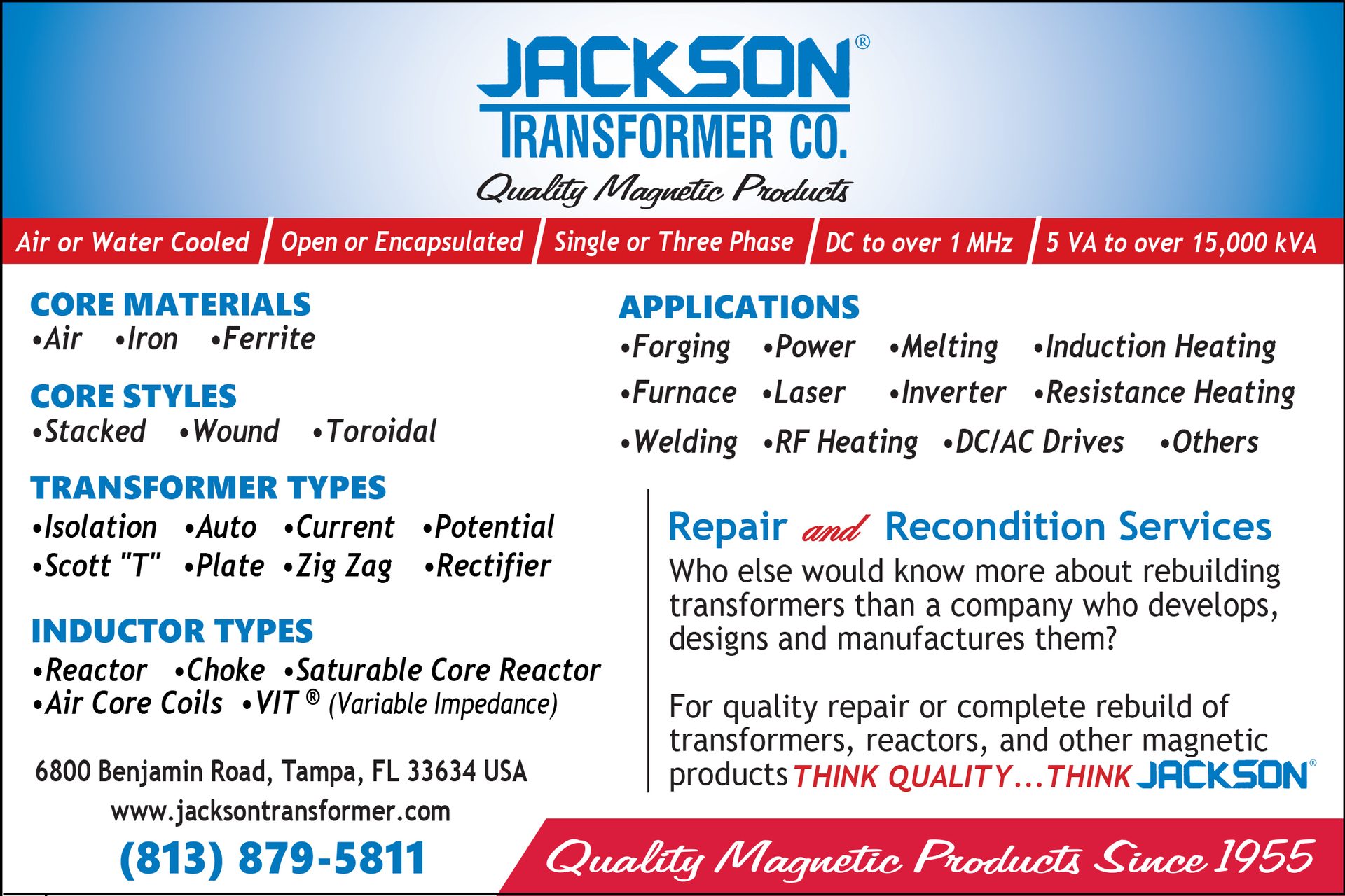 Jackson Transformer 2022 Buyers Guide Ad