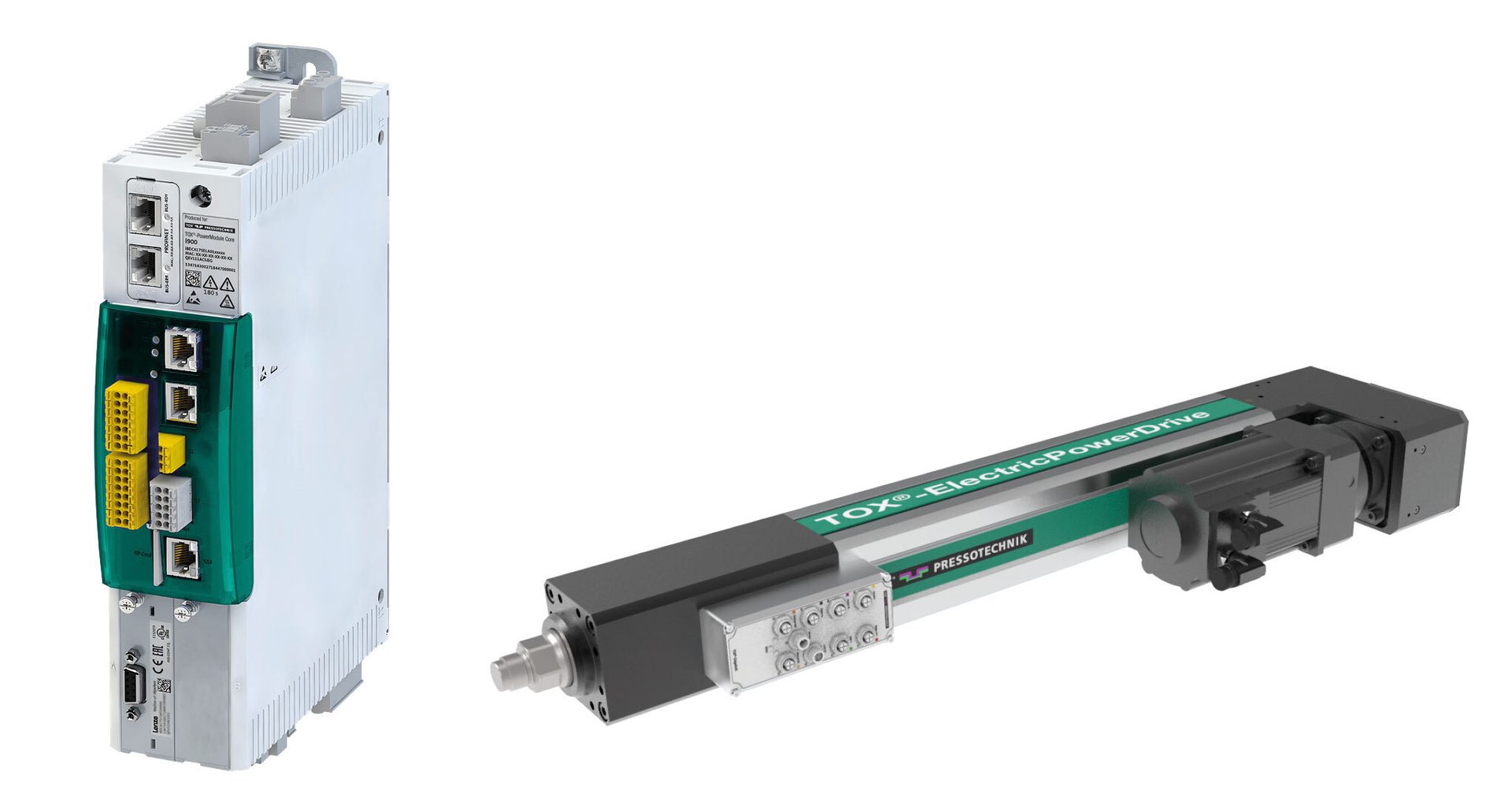 TOX® industrial control unit and linear electric drive system.