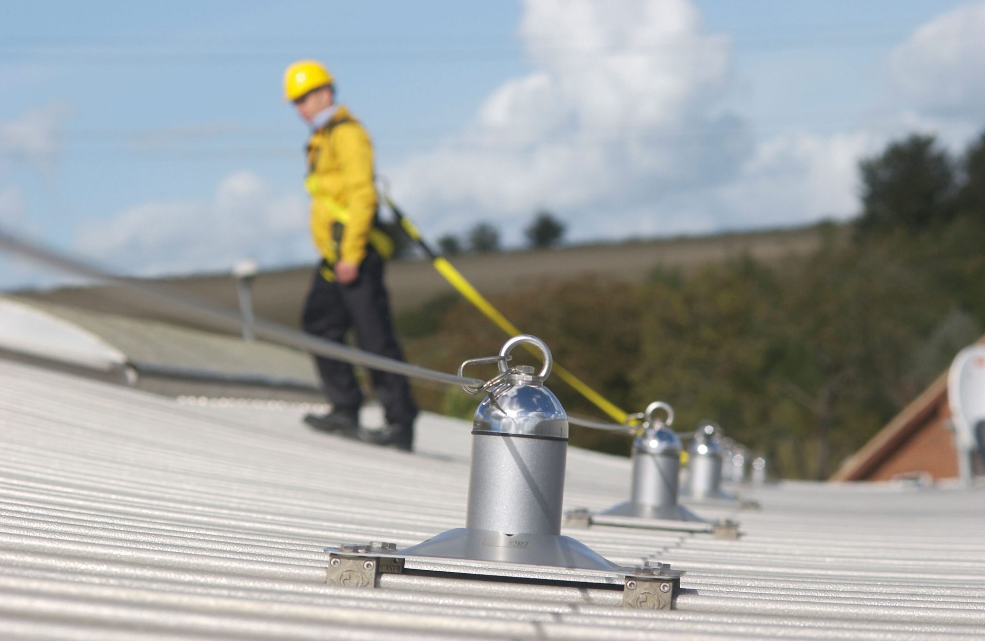 Hard hat, Sky, Cloud, Workwear, Helmet, Tradesman, Asphalt