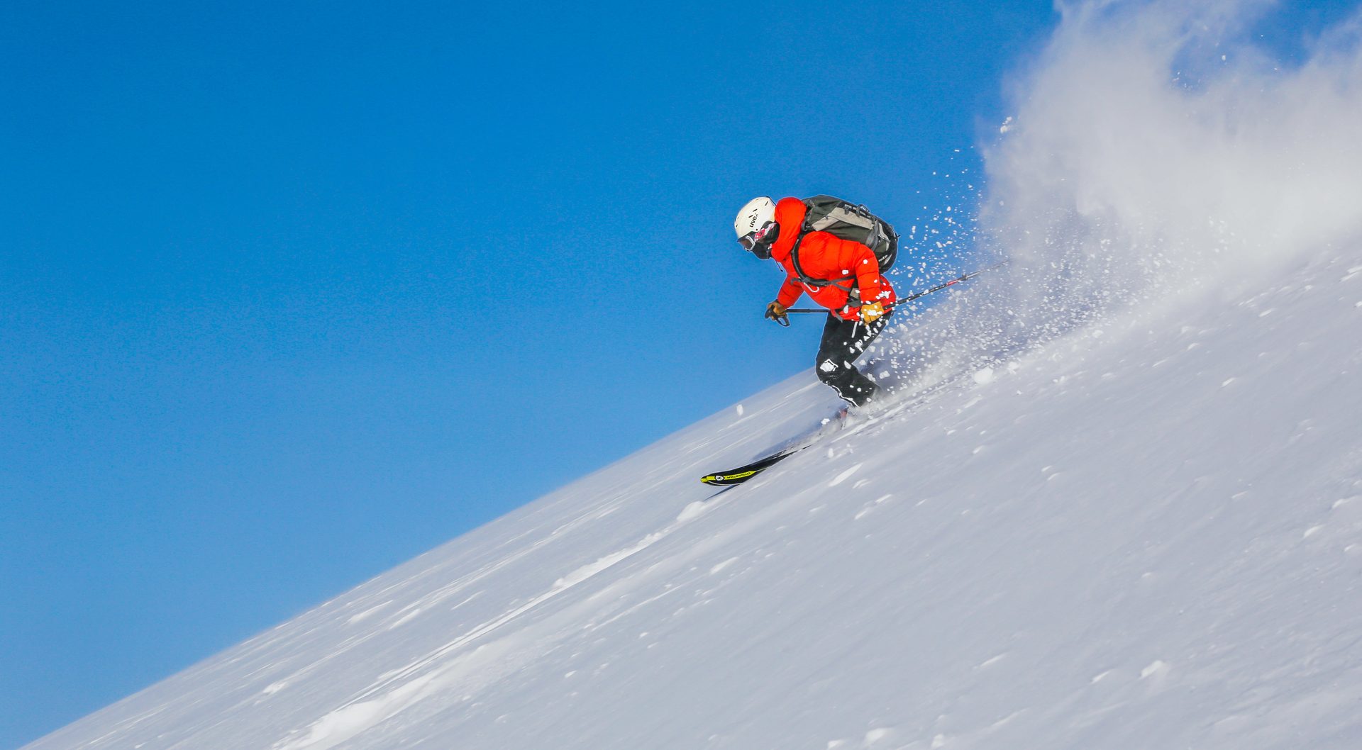 Winter sport, Ski Equipment, Glacial landform, Sky, Snow, Slope, Helmet