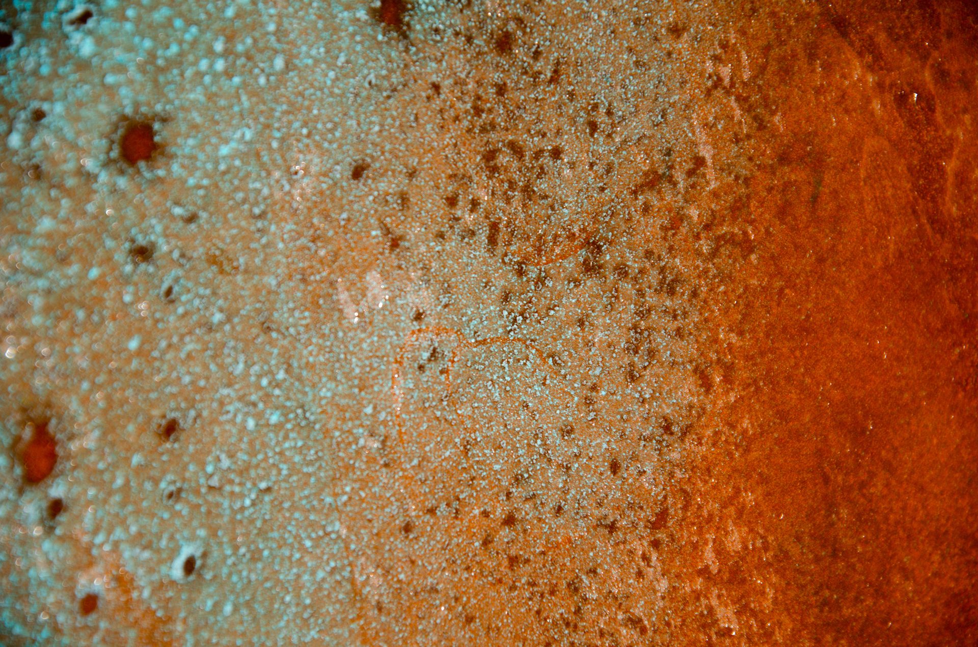 Oxidized copper background