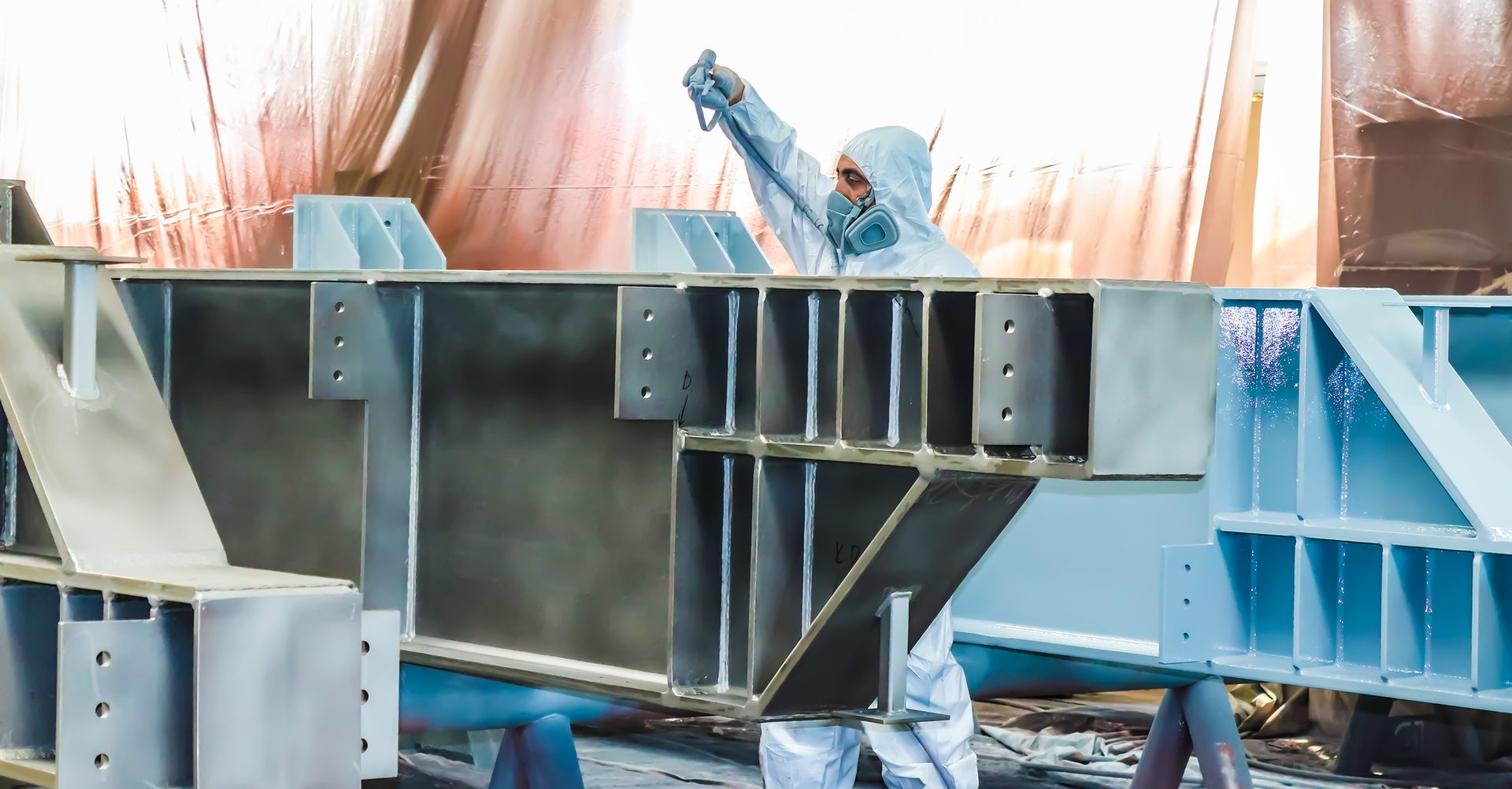 steel spraying paint, dyer and metal