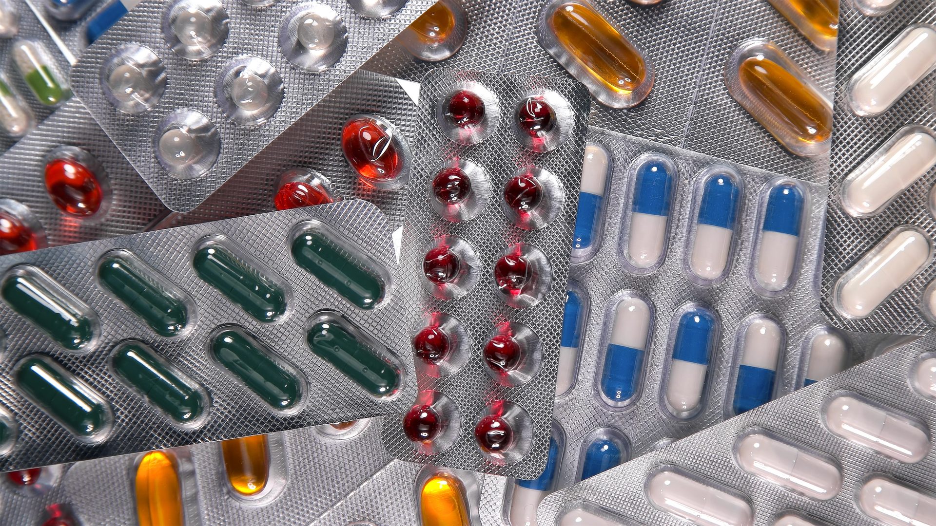 Different pills in a blister pack rotate