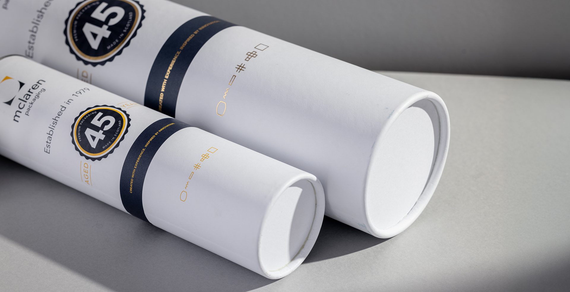 McLaren Packaging’s presentation tubes for spirits