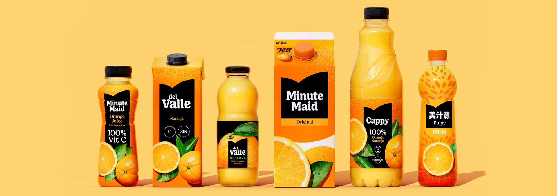 Minute Maid Orange Juice Rebranded Packages