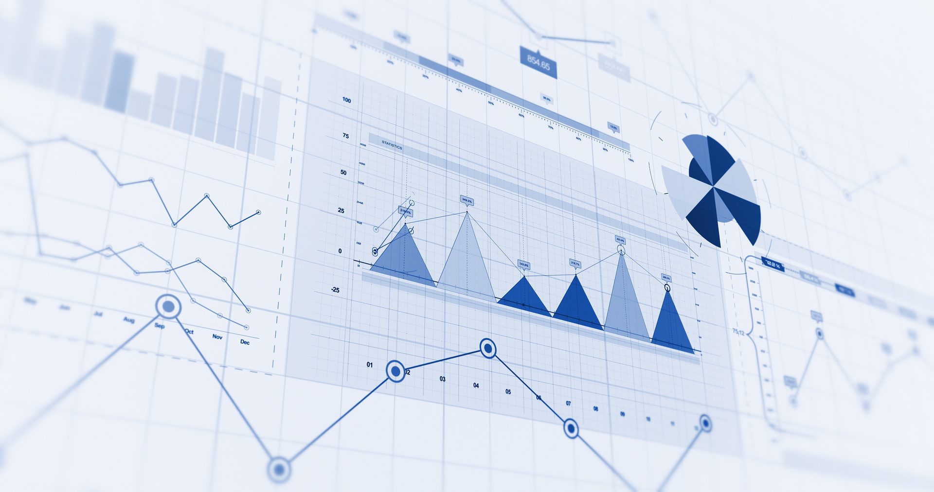 Financial Business Charts, Graphs And Diagrams