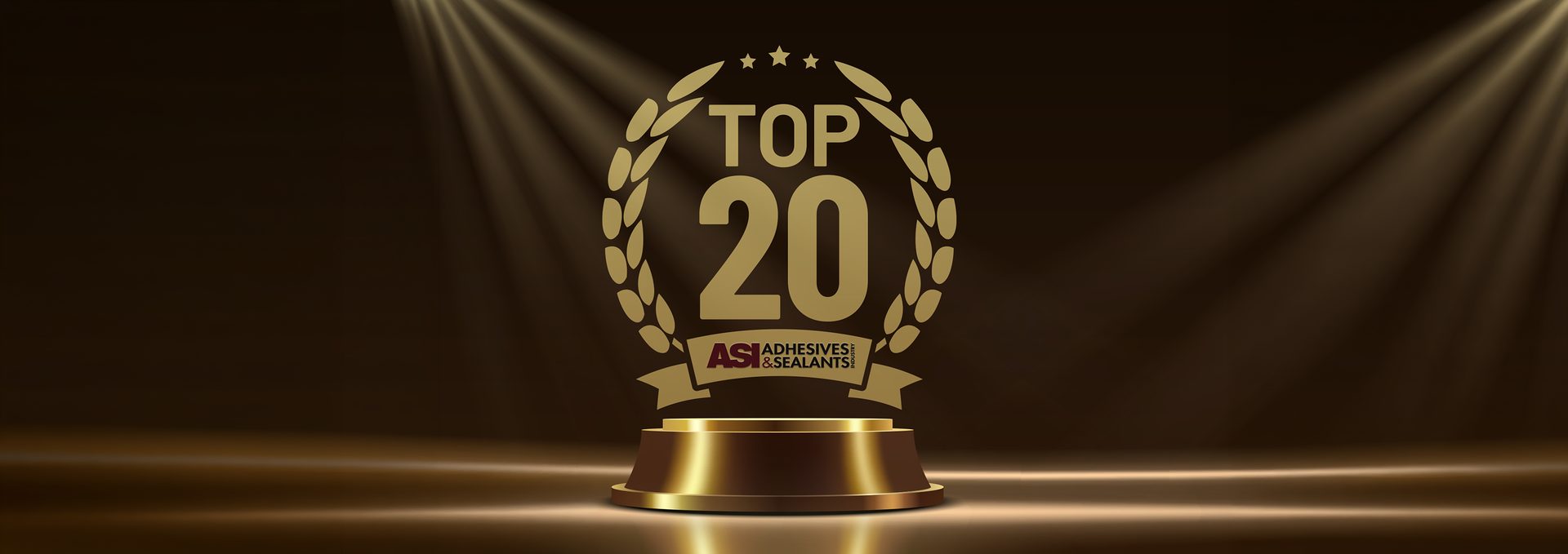 Spotlight background with ASI Top 20 logo in gold