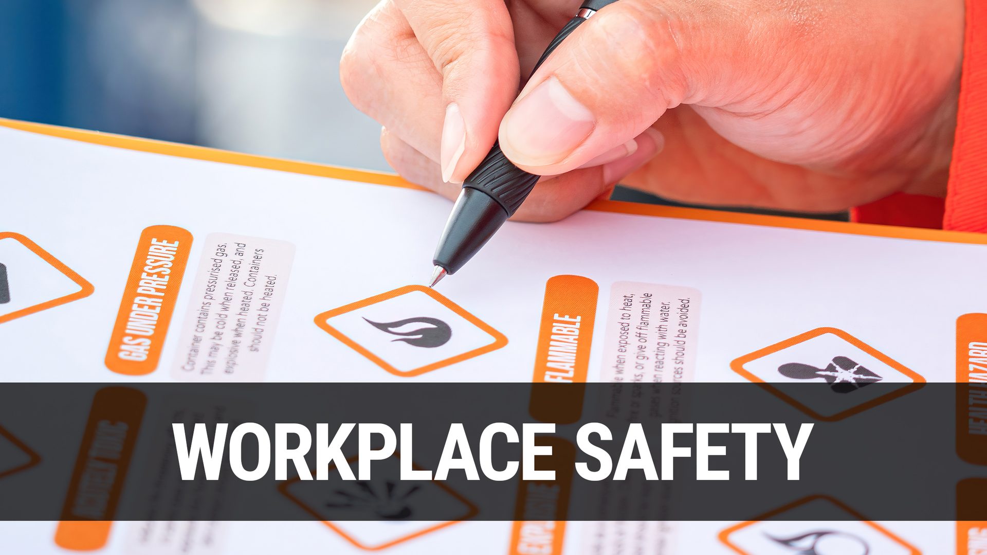 Workplace Safety: Safety industrial working scene concept with hazardous material form