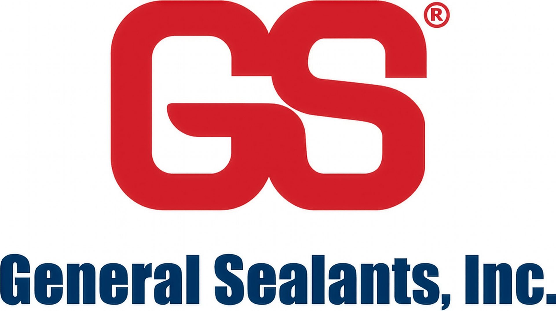 Red 'GS' logo with registered trademark symbol, above blue text 'General Sealants, Inc.'.
