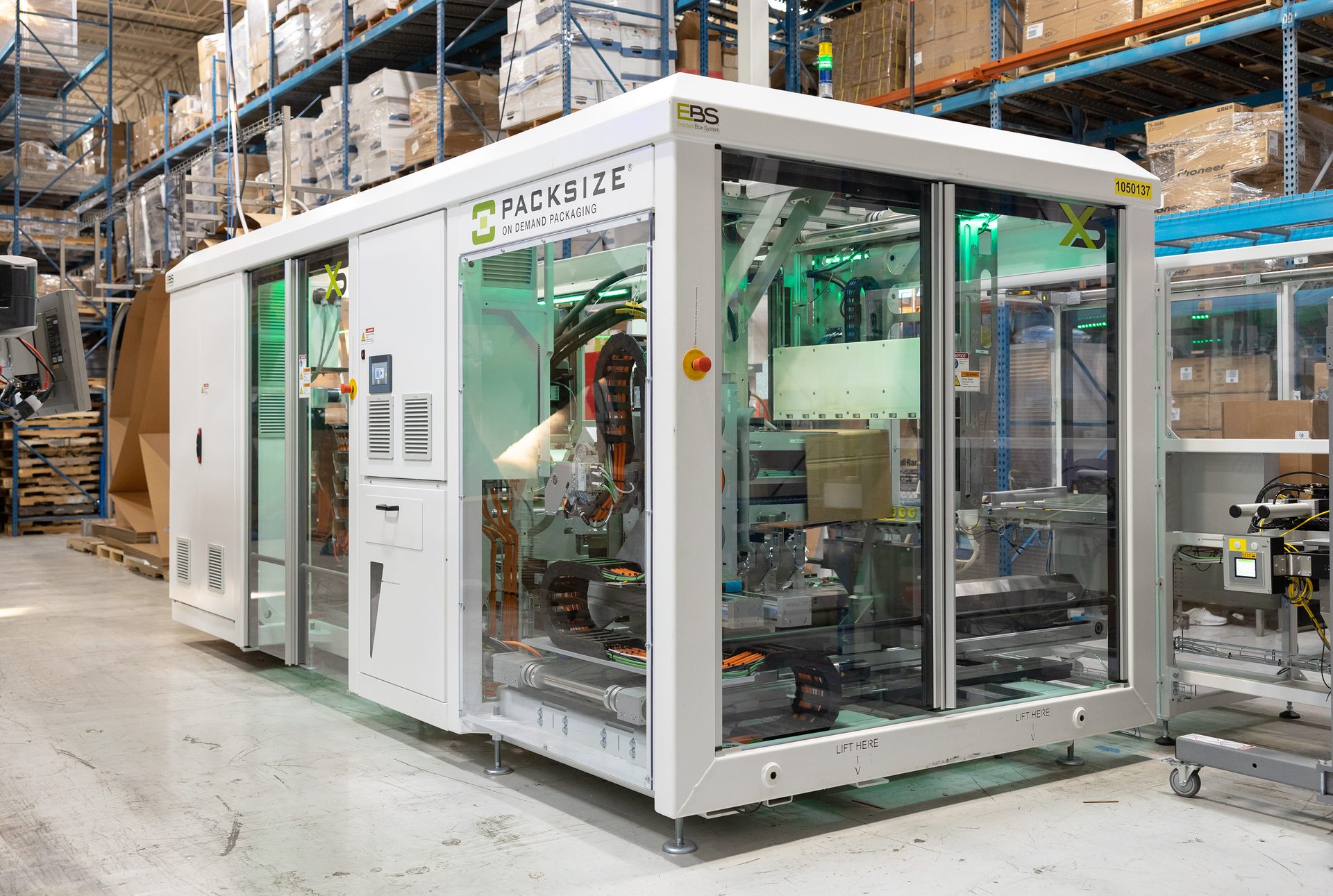The Packsize X5, the world’s first fully-automated erected box system