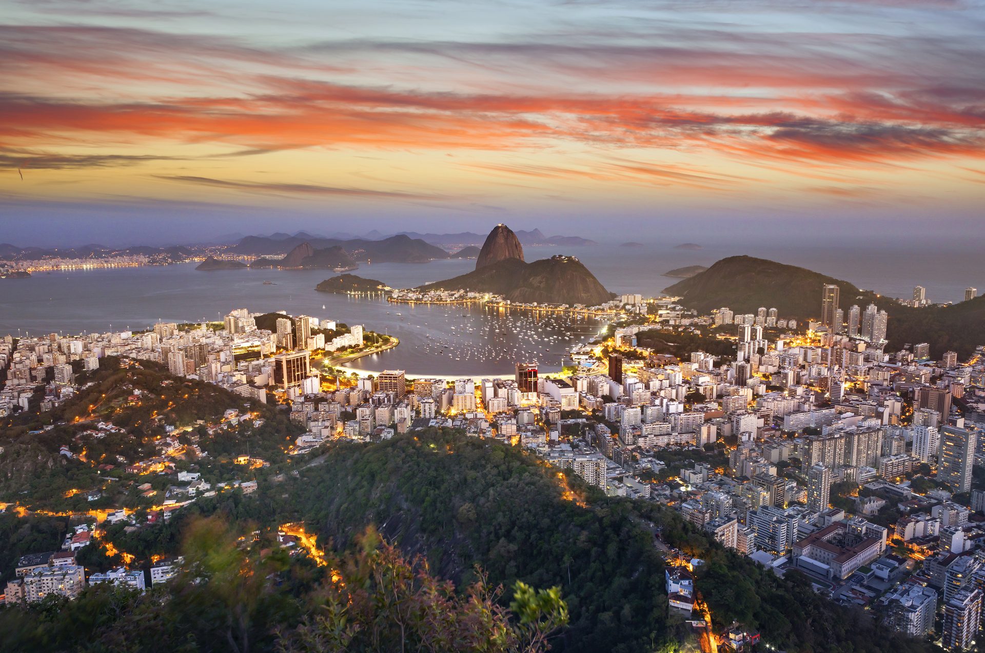 Brazil Rio de Janeiro aerial view