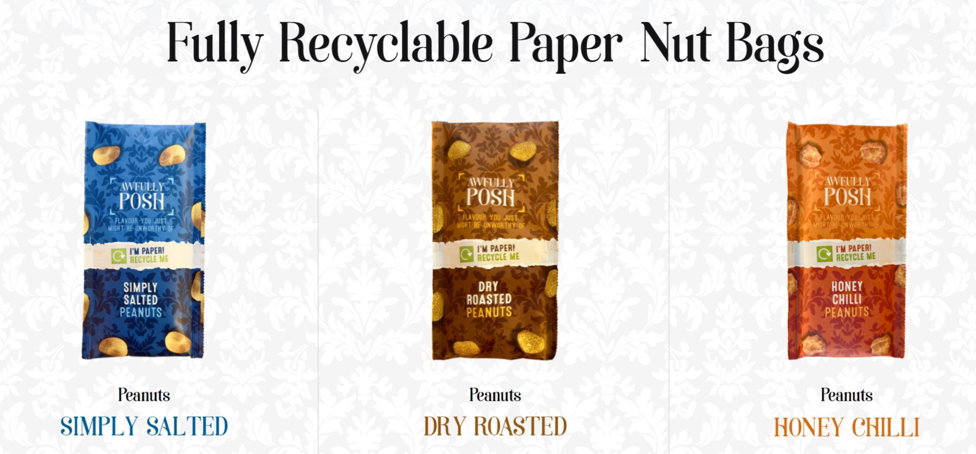 Fully Recyclable Paper Nut Bags