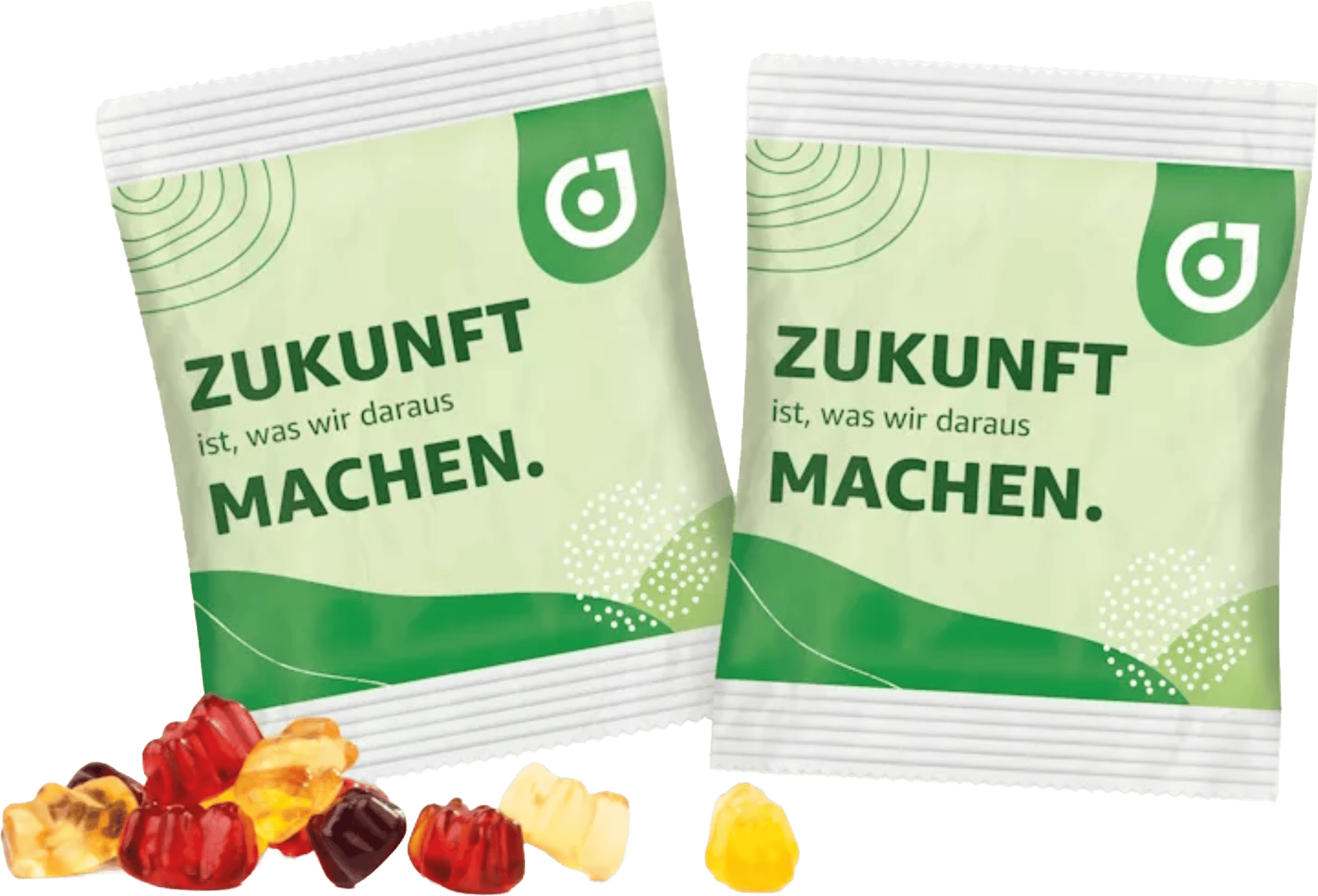 one.five packaging for Jung with gummy candies laying in foreground