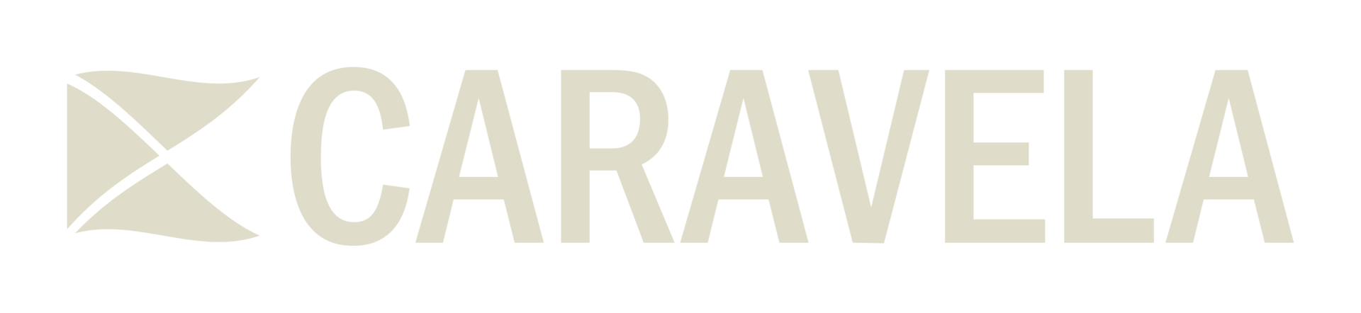 CARAVELA logo with stylized sail emblem.