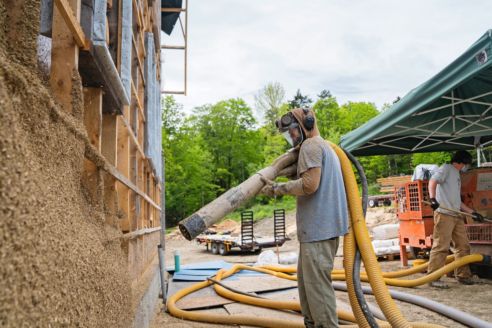 hemp insulation installation