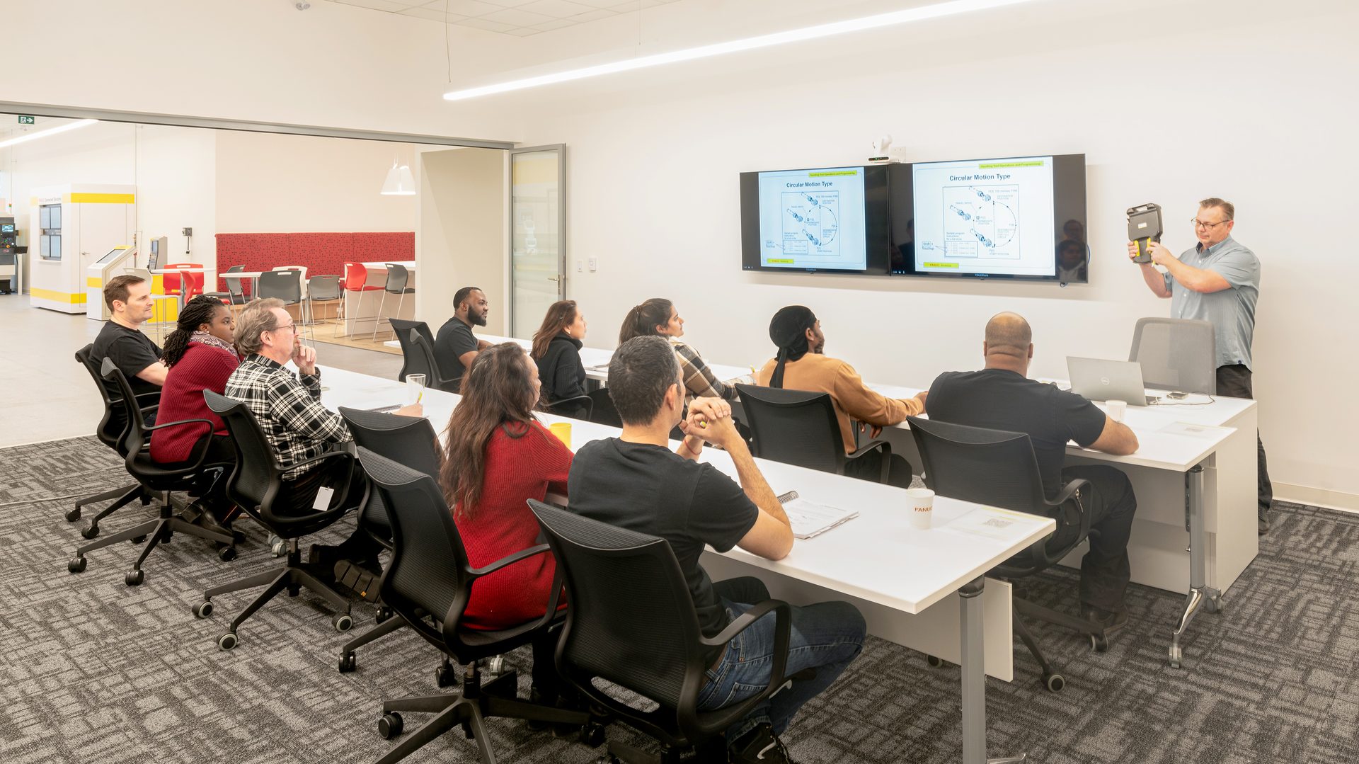 Training Classroom With Students Back