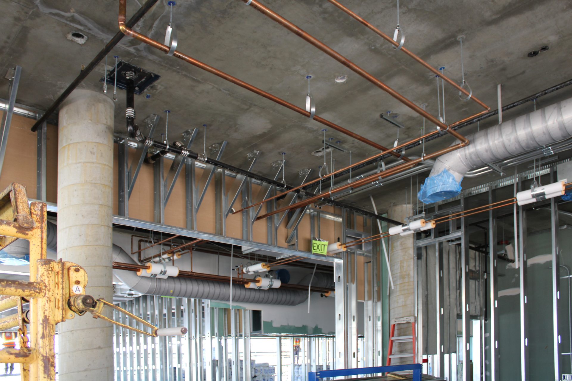 Composite material, Ceiling, Pipe, Metal, Iron